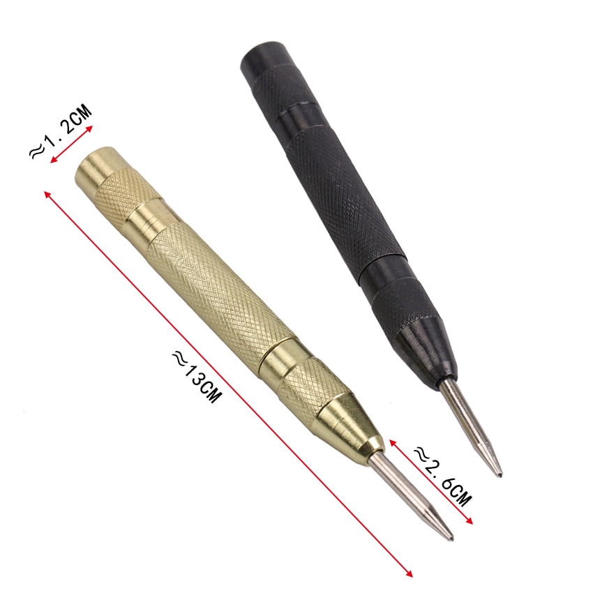 1PC Automatic Center Pin Punch Spring Loaded Marking Starting Holes Tool High Speed Steel Automatic Centre Punch Drill Punch