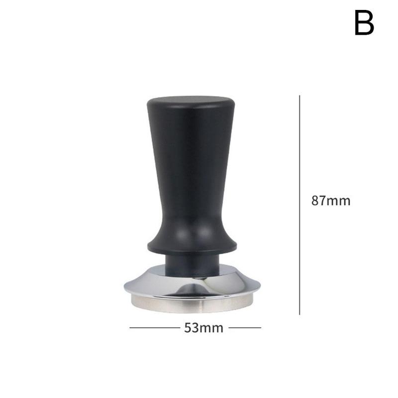 51/53/58mm Adjustable Depth Coffee Tamper Calibrated Steady Pressure Espresso Distributor Steel Tamper Barista Tools: A53mm