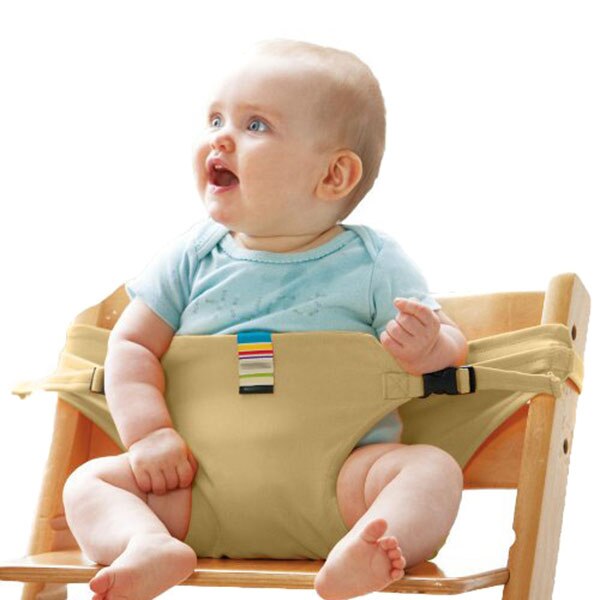Bærbar babystol spædbarnssæde produkt spisestue frokoststol sikkerhedssele, der fodrer høj sele  m09