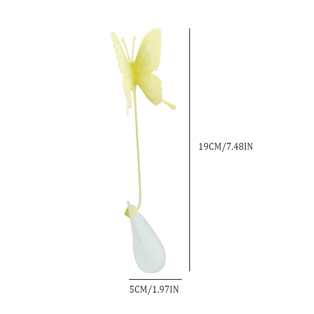 Food-grade Silicone Tea Bags Butterfly Tea Strainers Diffuser Herbal Loose Tea Infusers Filters Scented Kitchen Brewing Device: yellow