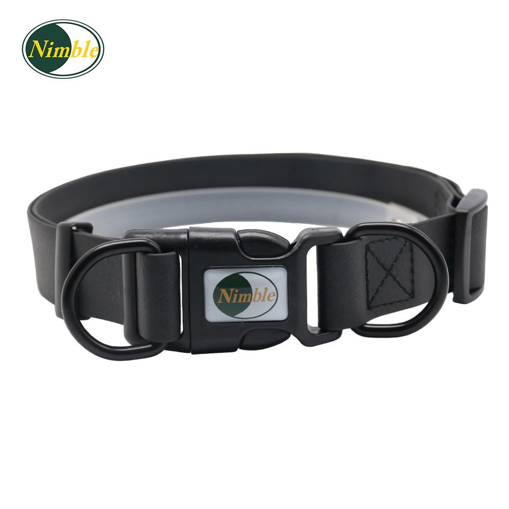 Wendbare Huisdier Halsband Pvc Waterdichte Kraag Anti Vuil Makkelijk Schoon Voor Grote Kleine Honden Puppy dierbenodigdheden: Black / S