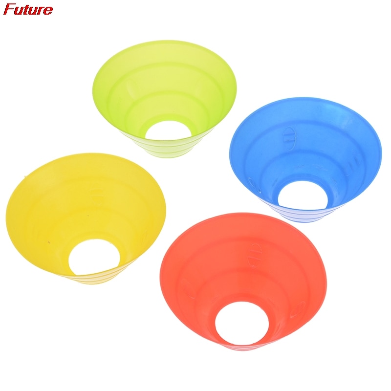 5pcs/set Of Product Football Training Logo disc-shaped pressure-resistant Cone Marker Bucket PE Sporting Goods