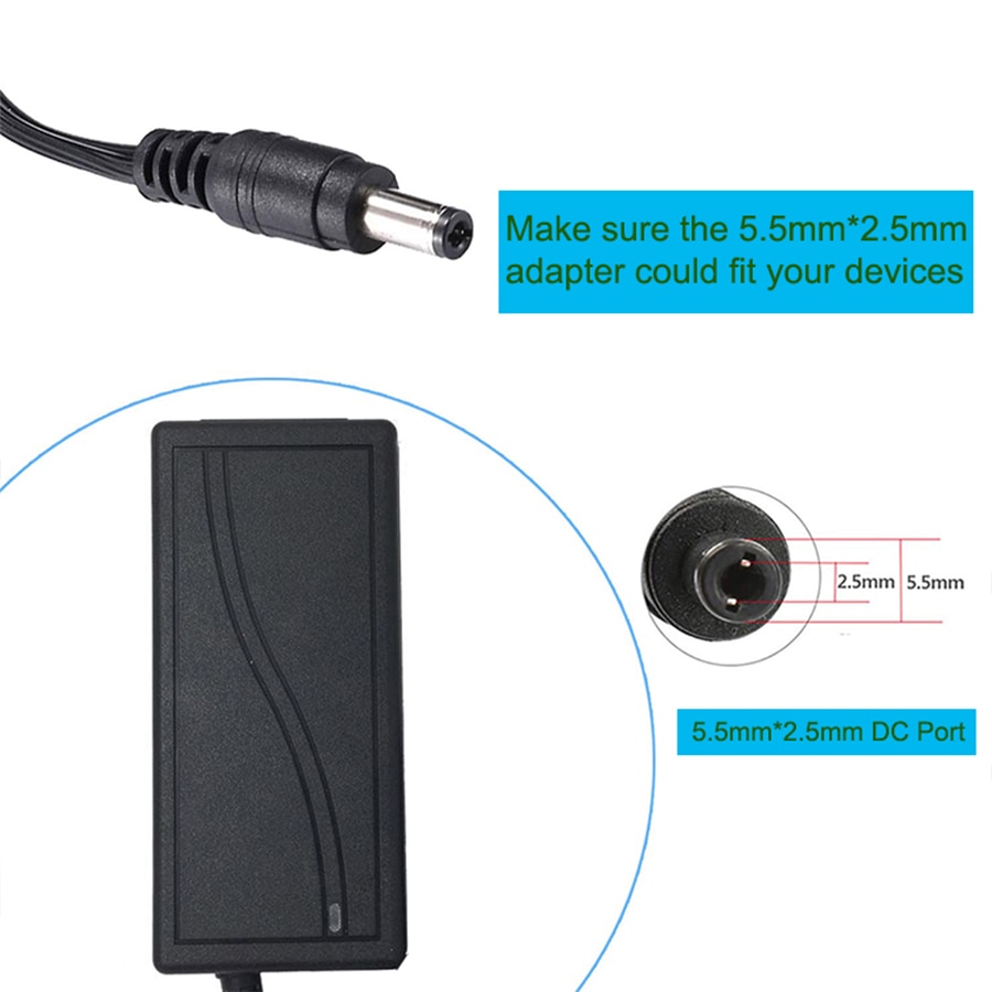 12V5A AC 100V-240V DC 12V 5A Switching Power Supply 12 Volt Universal Power Adapter Transformer LED Lamp AC/DC Charger 5.5-2.5mm