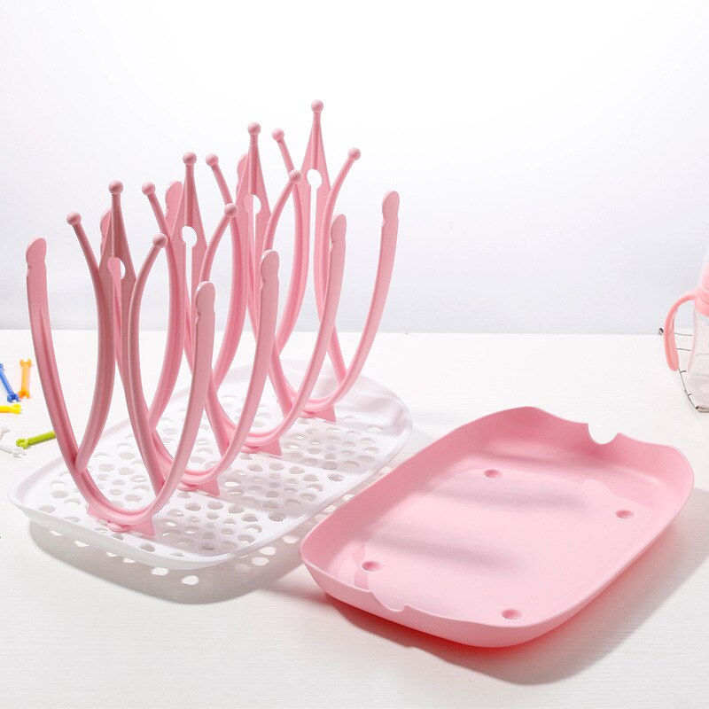 Secador de biberones para bebé, estante de secado de biberones sin BPA, soporte para biberones, escurridor, taza secadora