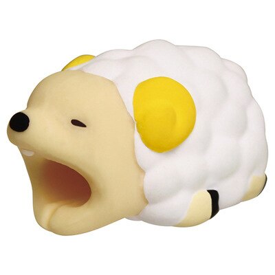 cute animal phone cord protector Earphone pendant USB charger cable clips tiger cat Clownfish Polar bear quick: sheep