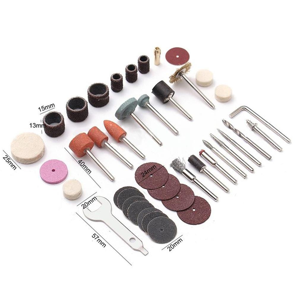 40Pcs Power Tools Dremel Rotary Tool Accessory Set Fits for Dremel Drill Grinding Polishing Dremel Accessories 40P