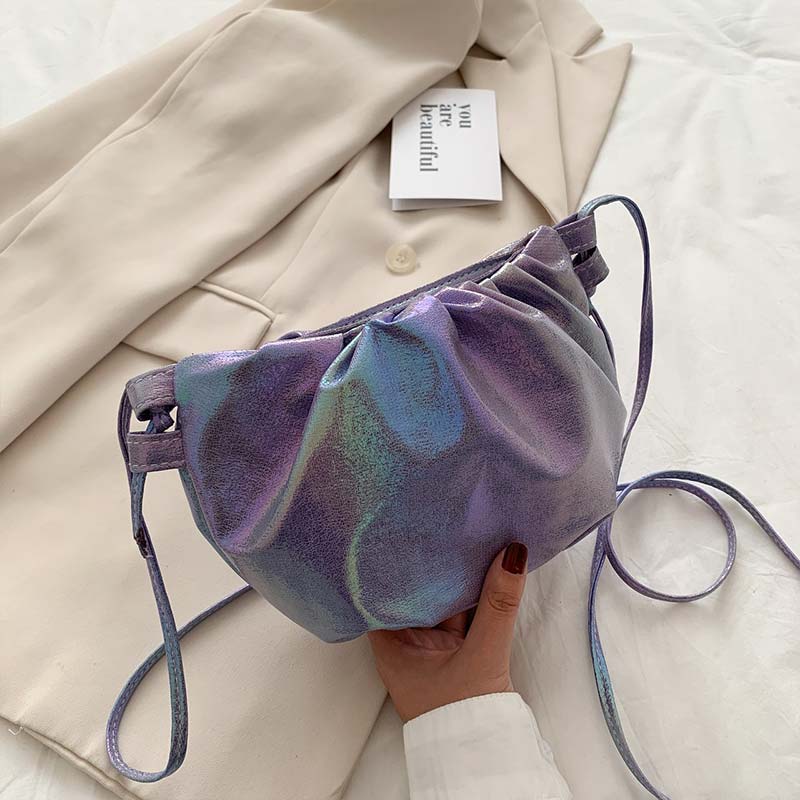 bonbons Laser femmes bandoulière haute rue femme épaule sacs de messager petite fête dames voyage sacs à main et sacs à main: VIOLET