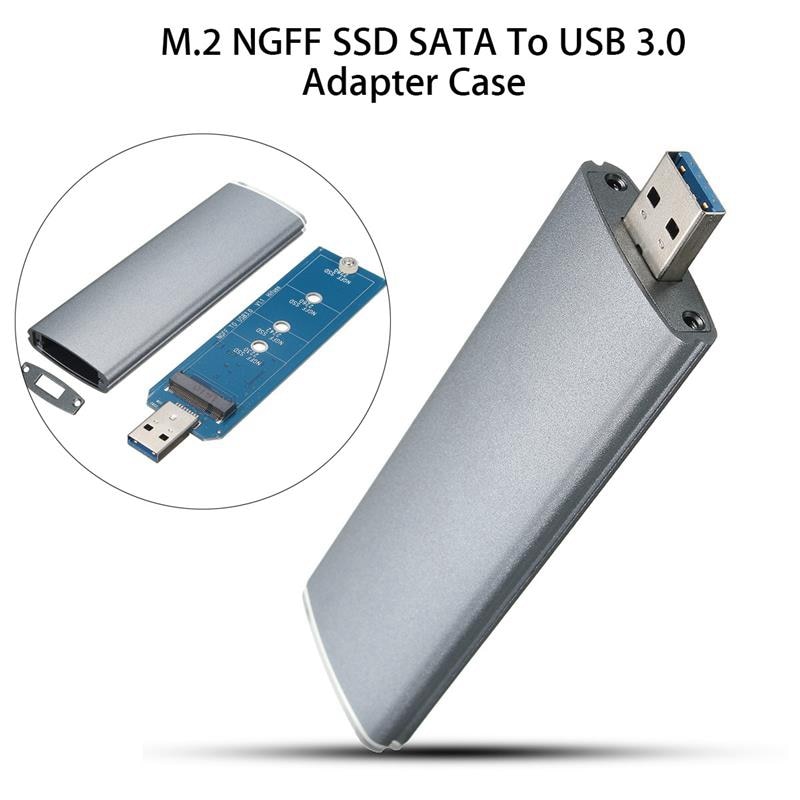 M.2 Ngff Ssd Sata Naar Usb 3.0 Converter Adapter Case Externe Behuizing Storage Case