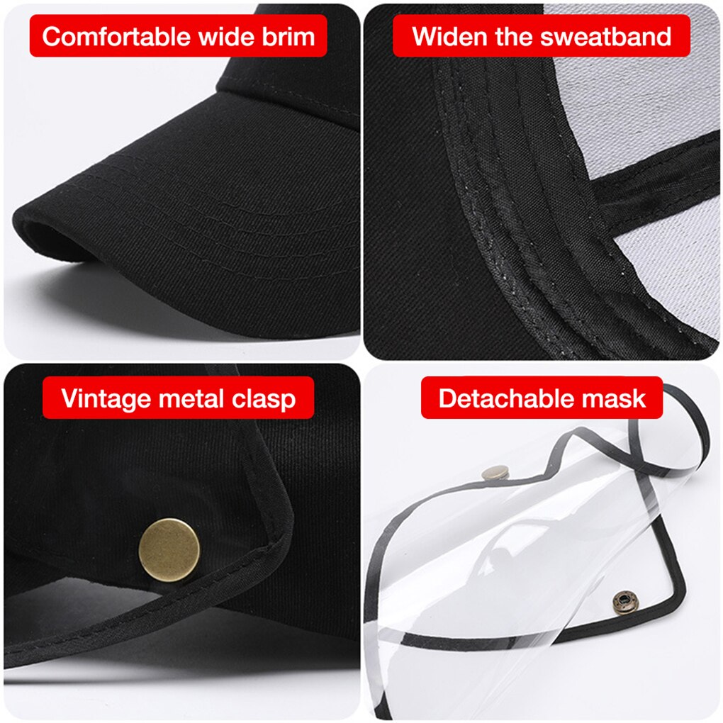 Adjustable Protective Cap Protective Cap Eye Protection WIndproof Hat Men and Women Face Cover Cap