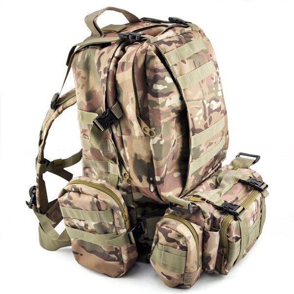 50L Molle assaut militaire sacs à dos sac à dos sac photo grand WholeTide
