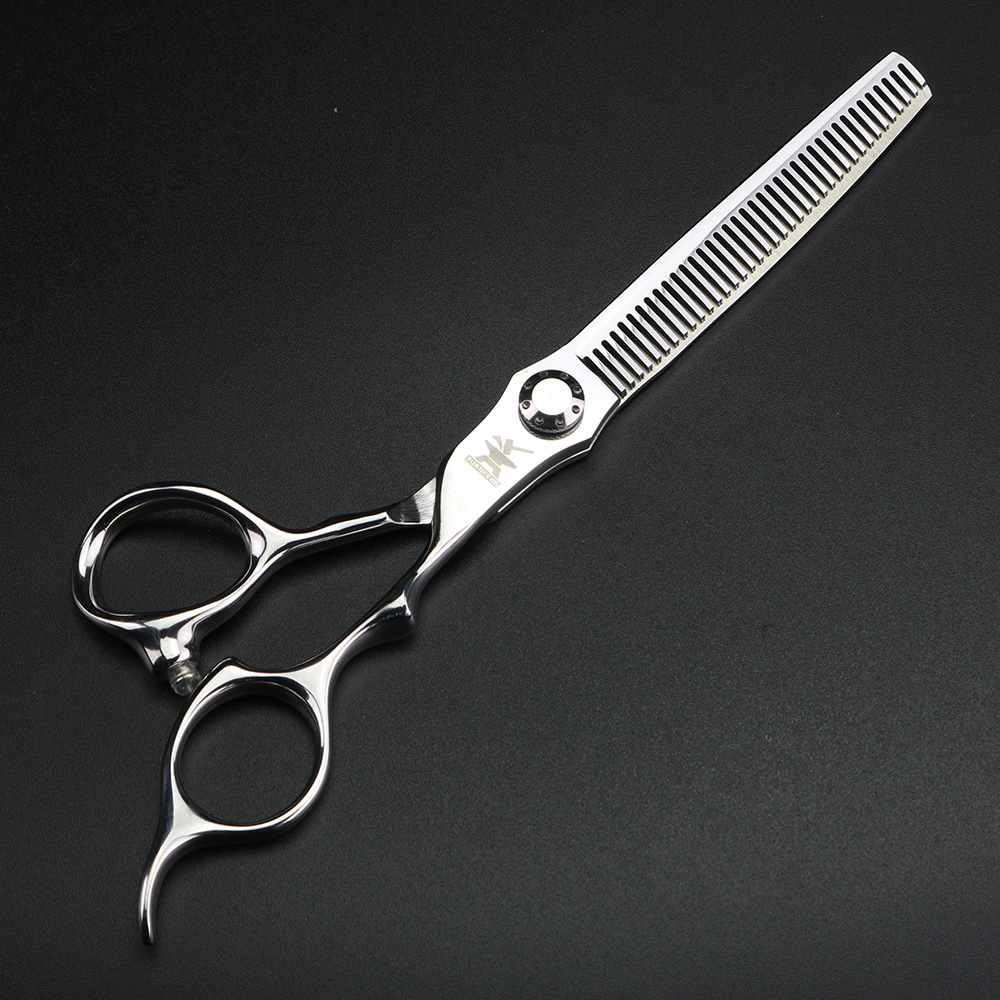 Xuanfeng sølvfarget hårsaks 6.5 " 440c stål barberklippesaks og tynningssaks, egnet for barber