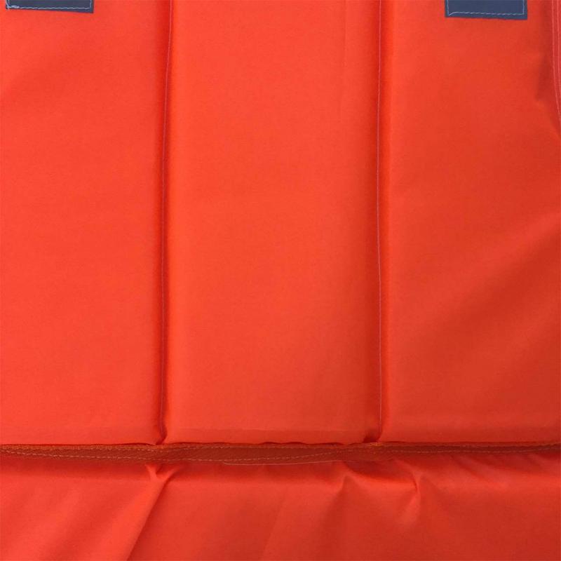 Redningsvest letvægts nylonskumsvømmeredningsvest med sos fløjte justerbar størrelse holdbar pfd vandsportsforsyning 55 x 45cm