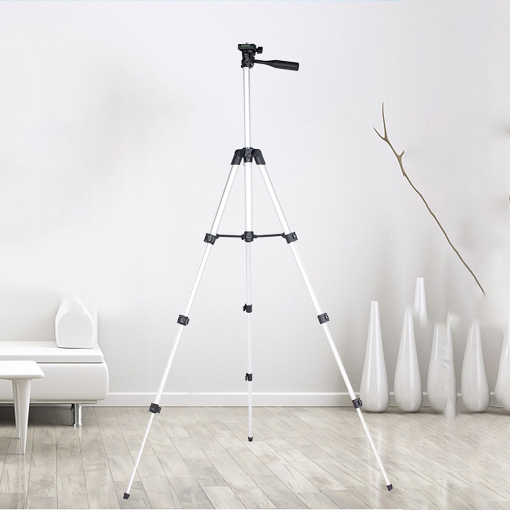 65/110CM alliage d'aluminium télescopique triangle support pour téléphone intelligent 360 ° caméra vidéo Action caméras en plein air tir en direct