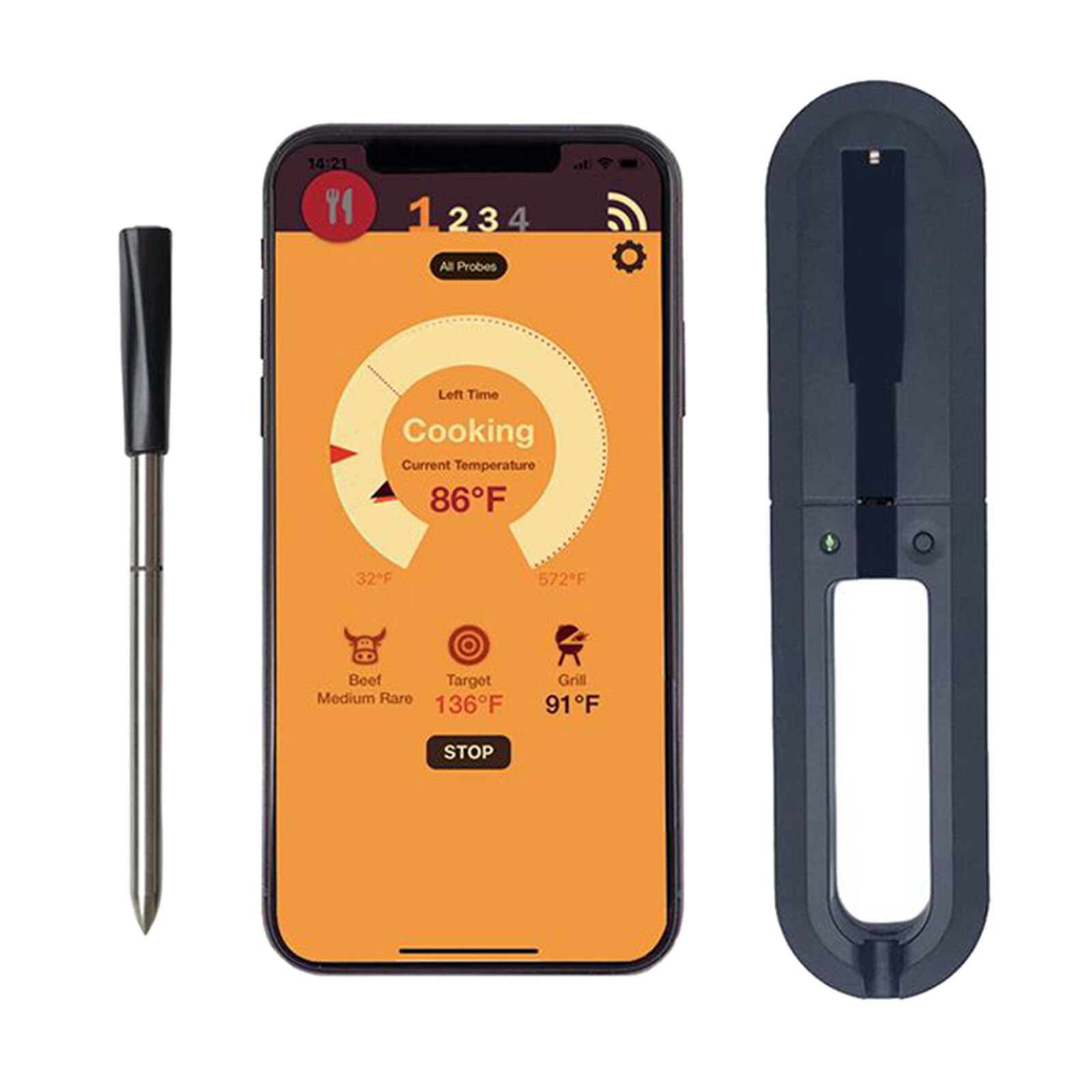 Smart Draadloze Vlees Eten Steak Thermometer Vlees Thermometer Voor Oven Keuken Smart Digitale Bluetooth Barbecue Accessoires