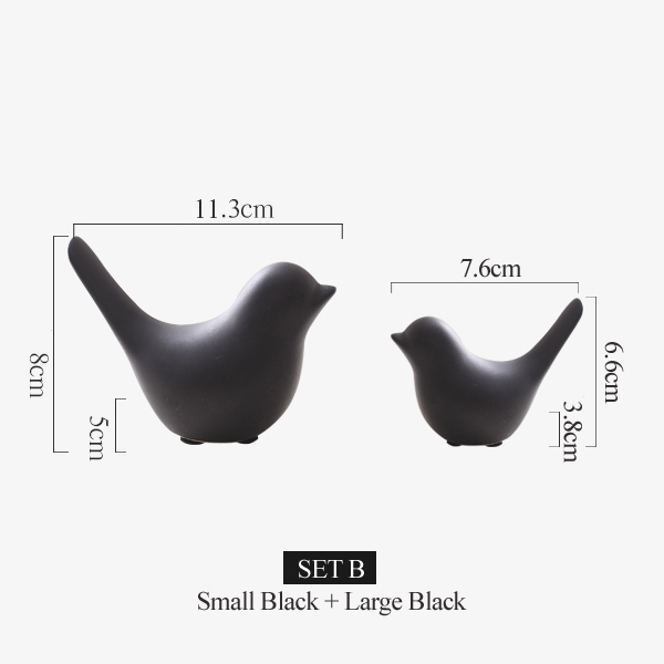 nordisch Kreative Weiß Keramik Vogel Figuren Heimat Dekoration Zubehör Party Handwerk für Wohnzimmer verwöhnen Hochzeit Ornamente: einstellen C