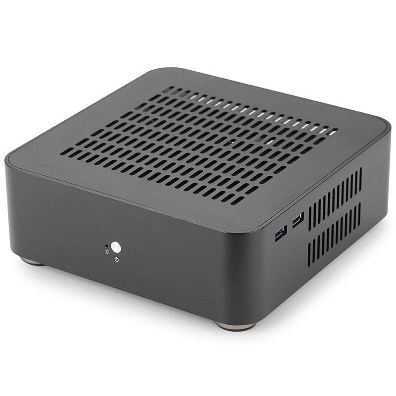 Mini Itx coque d'ordinateur boîtier de boîtier en aluminium boîtier d'alimentation Htpc [Version Usb 3.0]: Default Title