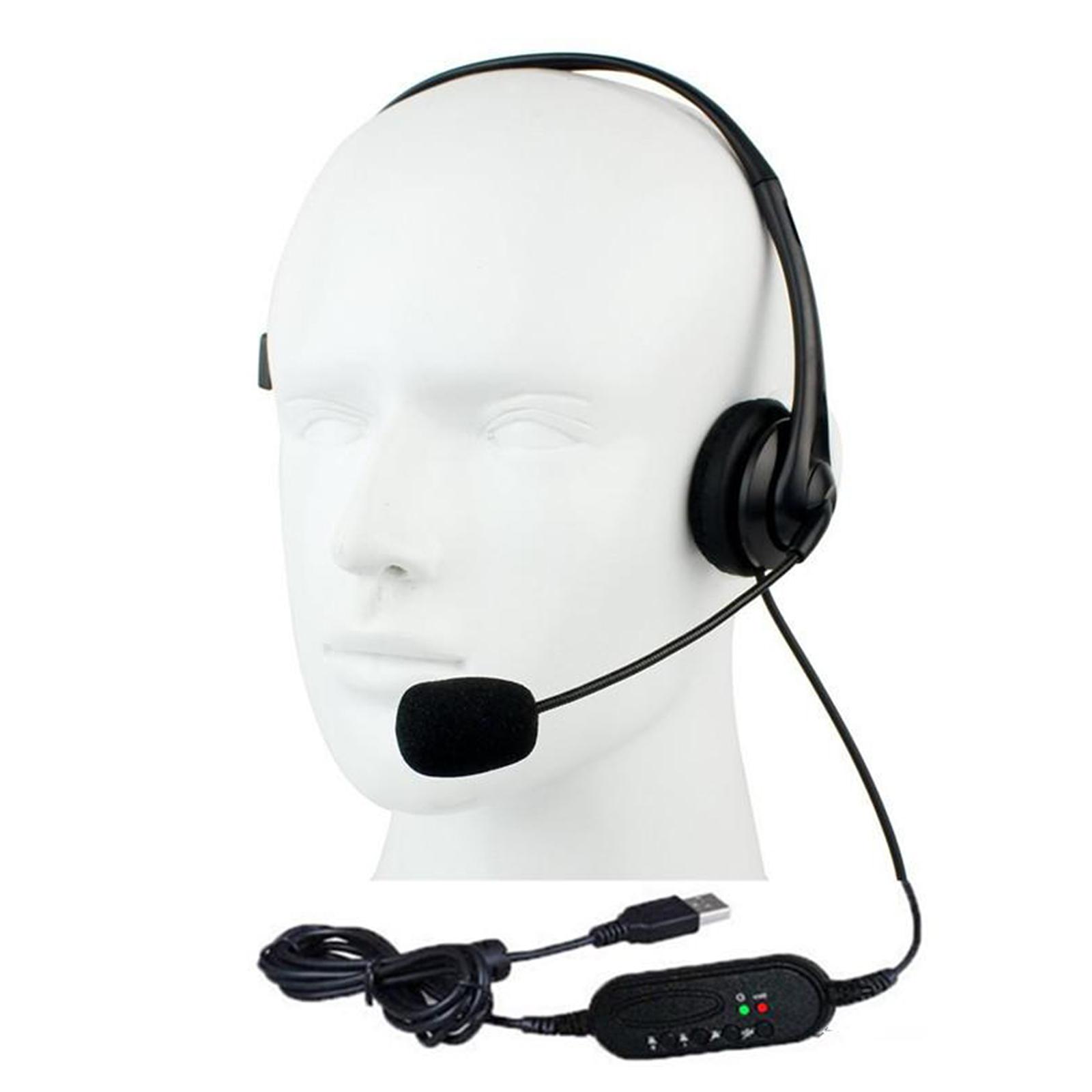 Kantoor Headset Lichtgewicht 2.5Mm Usb Computer Headset Ruisonderdrukking Pc Gaming Oortelefoon Voor Callcenter Pc Mobiele Telefoon