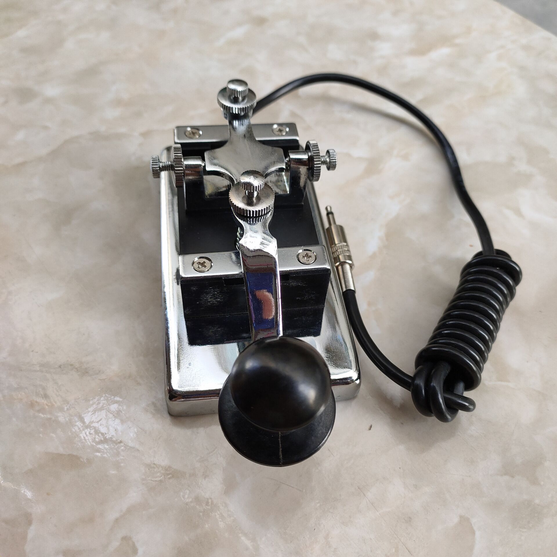 Kortegolf Radio Morse Morse Code Cw Telegram Kortegolf Radio K4 Zware Sleutel Cw Communicatie K-4 Keyer