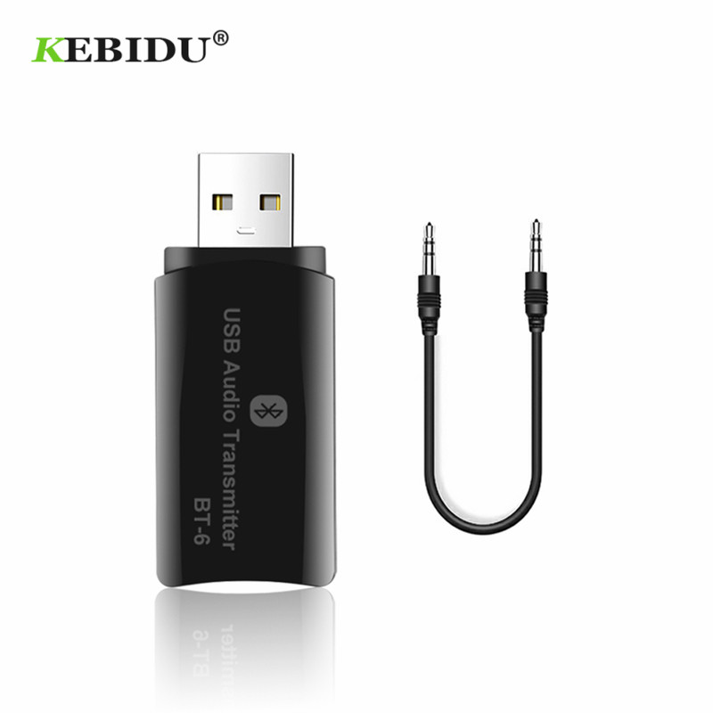 Kebidu Draagbare Draadloze Bluetooth Zender Ontvanger Mini Usb Bluetooth Audio Receiver 3.5 Mm Aux Dongle Muziek Adapter Auto Kit