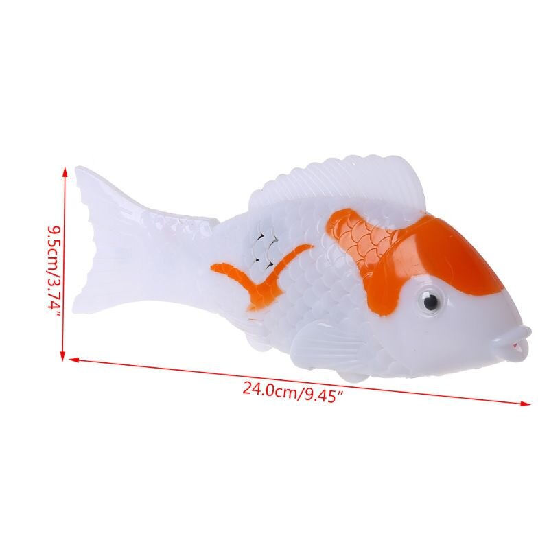 Mini Elektrische Bionic Schaukel Fisch Spielzeug Tiefsee Elektronische Fische Glowing Spielzeug Baby Kinder Bade für Jungen Mädchen 72XC