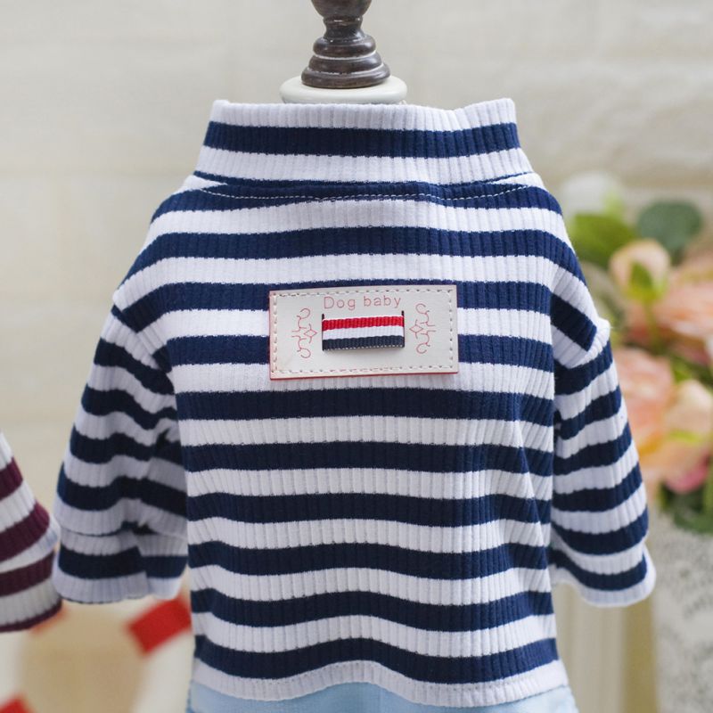 Nyeste kat stribe hyggelige bukser stilfuldt tøj små hunde kæledyrsudstyr s-xxl