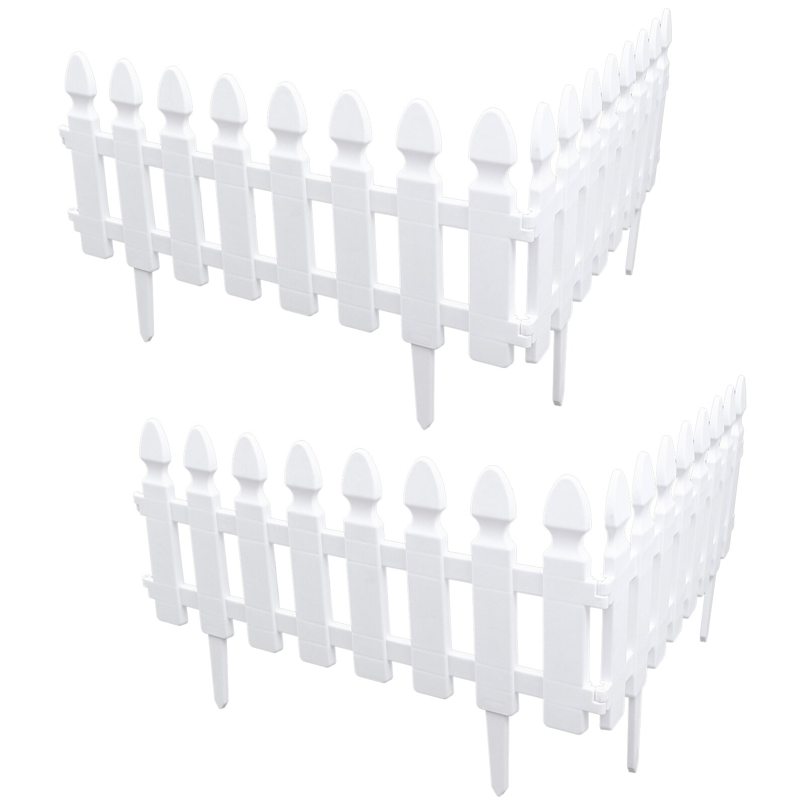 4pcs Outdoor Garden Vegetable Fence Plastic Small Fence DIY Garden Decoration