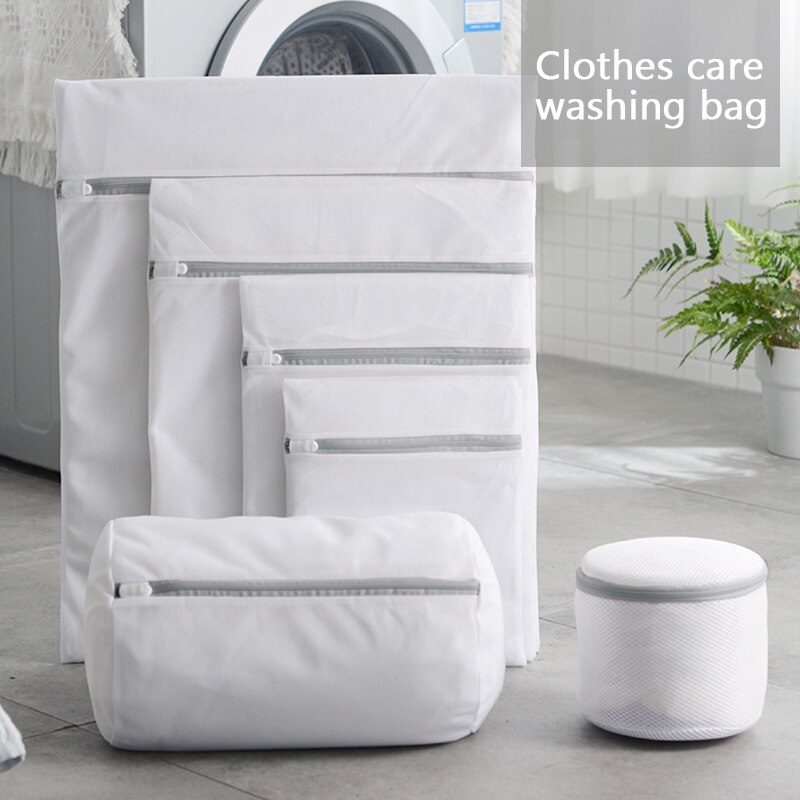 16 Size Mesh Wasserij Waszak Polyester Waszakken Grof Netto Wasmand Wasserij Tassen Voor Wassen Mesh Kleding Organizer