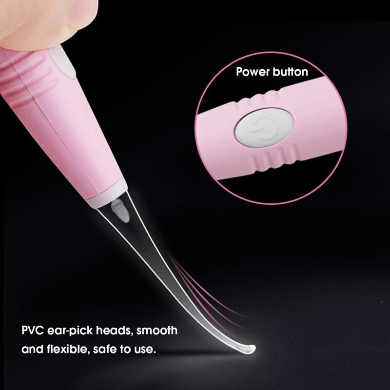 Adult and child safe and painless ear cleaning care tool for children's earwax remover electric vacuum earwax remover with LED l