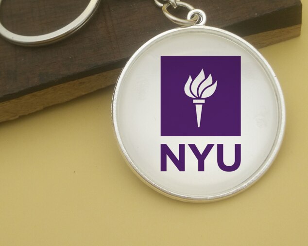 De Verenigde Staten Amerika Hoger University Wereldberoemde Universiteiten College Sleutelhanger Badge Souvenir Classic Wereld: New York University