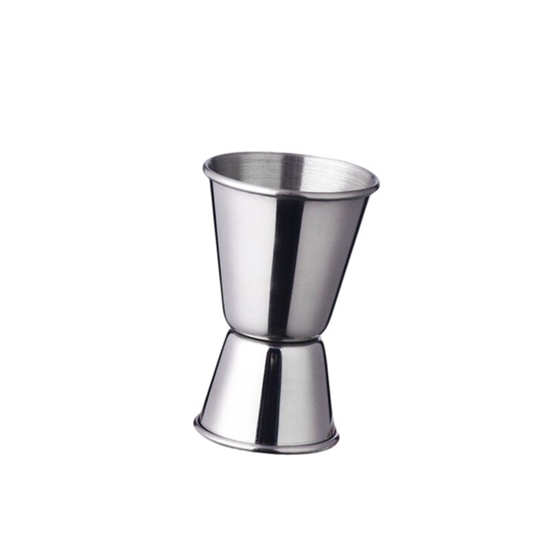 304 Stainless Steel Double Head Measuring Cup with Scale Ring Crimping Ounce Cup Cocktail Bar Bartender Measurer