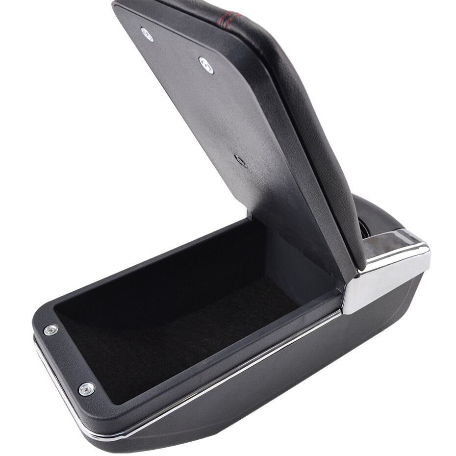 Universal Car Center Centre Console Armrest Top Storage Box Arm Rest Rotatable