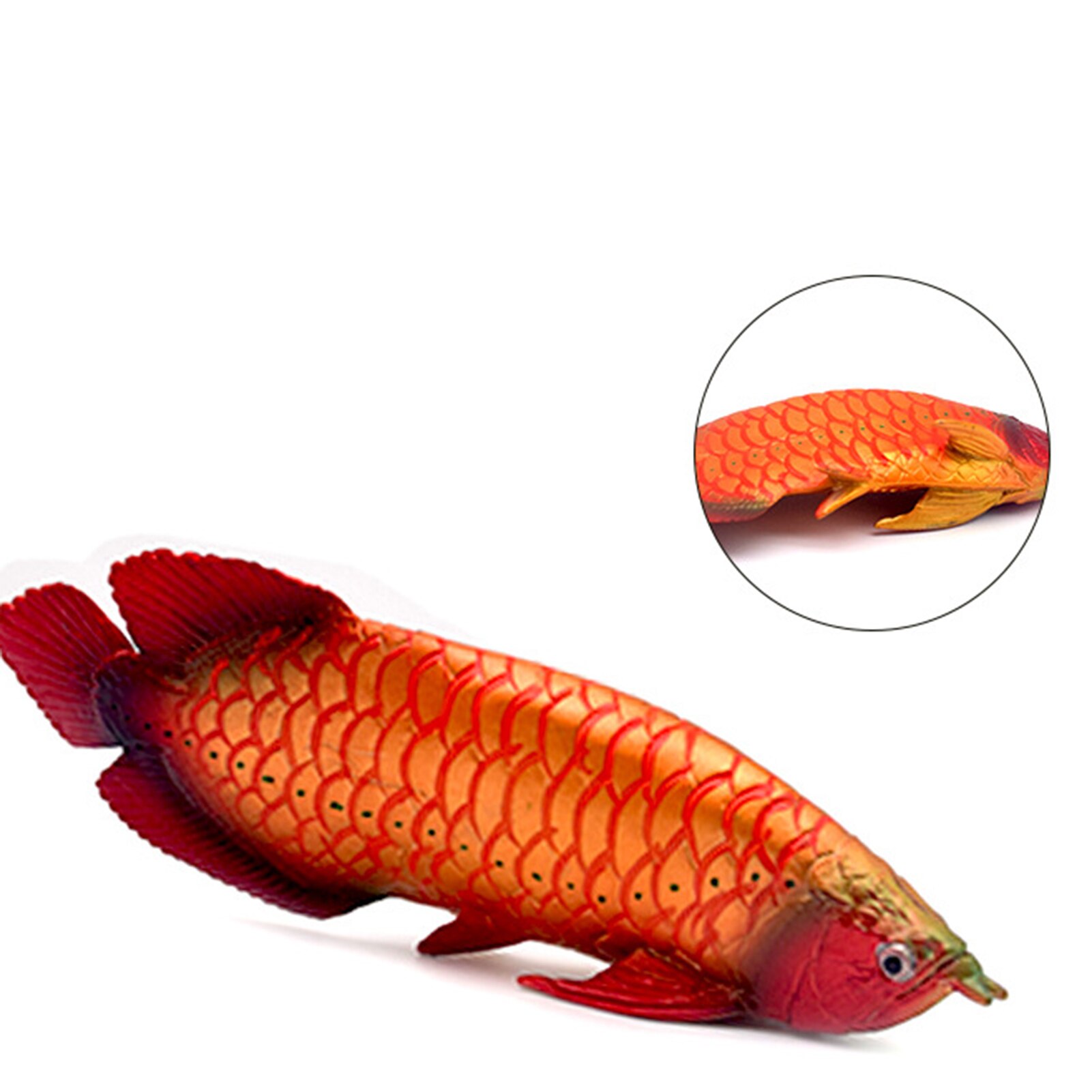 Freshwater Chinese Sturgeon Arowana Fish Simulation Model Toy Aquarium Decor