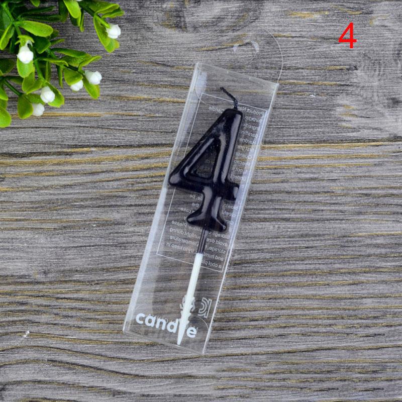 1 2 3 4 5 6 7 8 9 0 Velas de cumpleaños de color negro Velas de cumpleaños para niños para suministros de de pastel Decoración Velas de pastel: rainbow