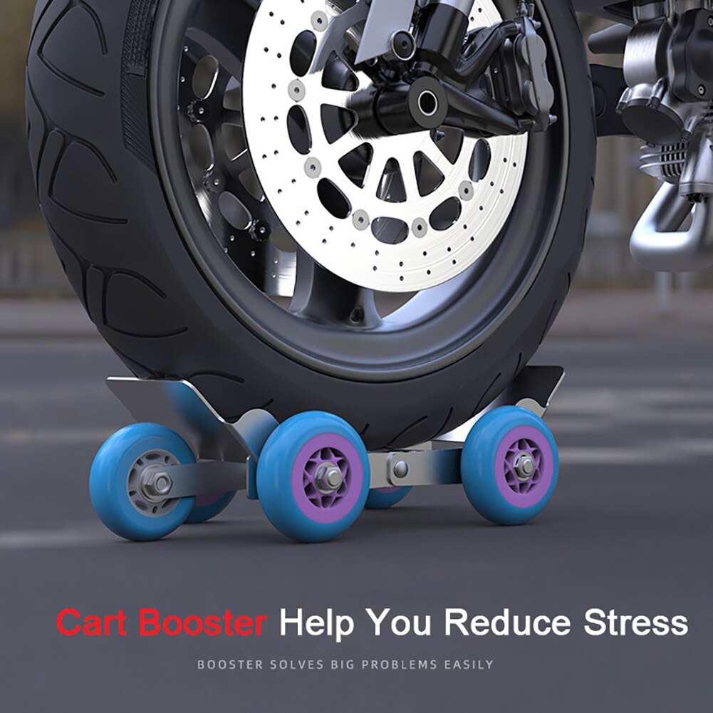 Hjælp selvredning fladt dæk hjulaftrækker booster stor anhænger elektrisk nødspor med 5 hjul til motorcykel ebike