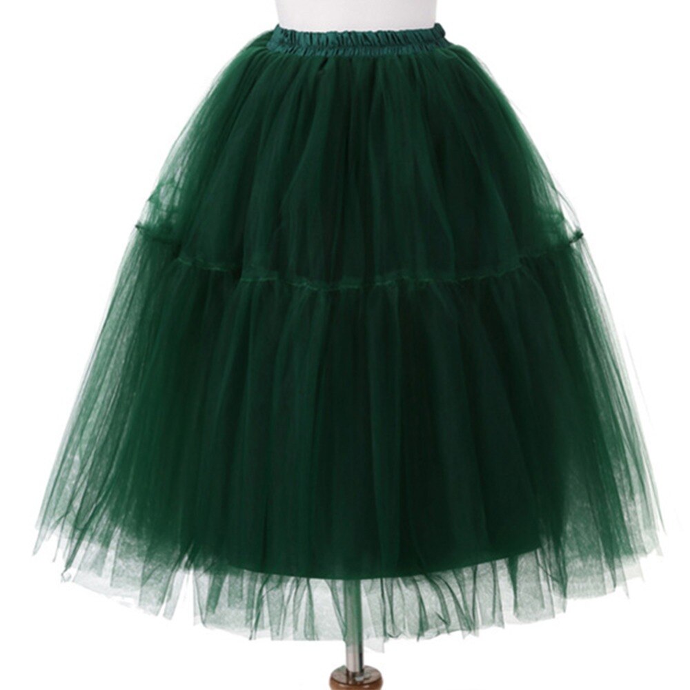 Jupe Tutu Vintage 26 "| Jupon de mariage Crinoline 50s rétro balançoire Rockabilly, jupe Tutu à filet fantaisie, accessoires de mariée: Deep Green