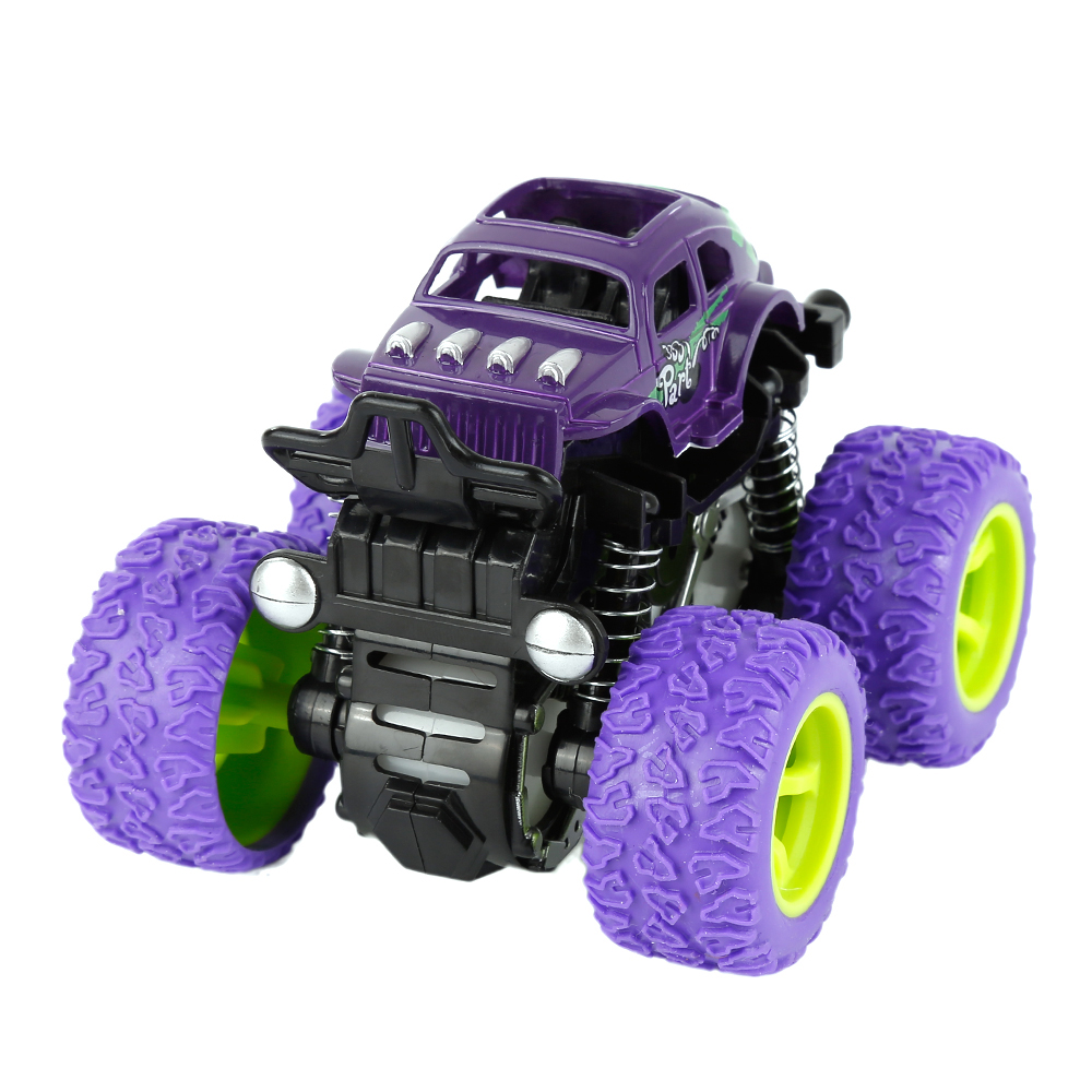 Inertie Vier-Wheel-Drive off-Road Voertuig Kinderen Simulatie Model Auto Anti-Onbreekbaar Speelgoed Auto Baby auto Model: Paars