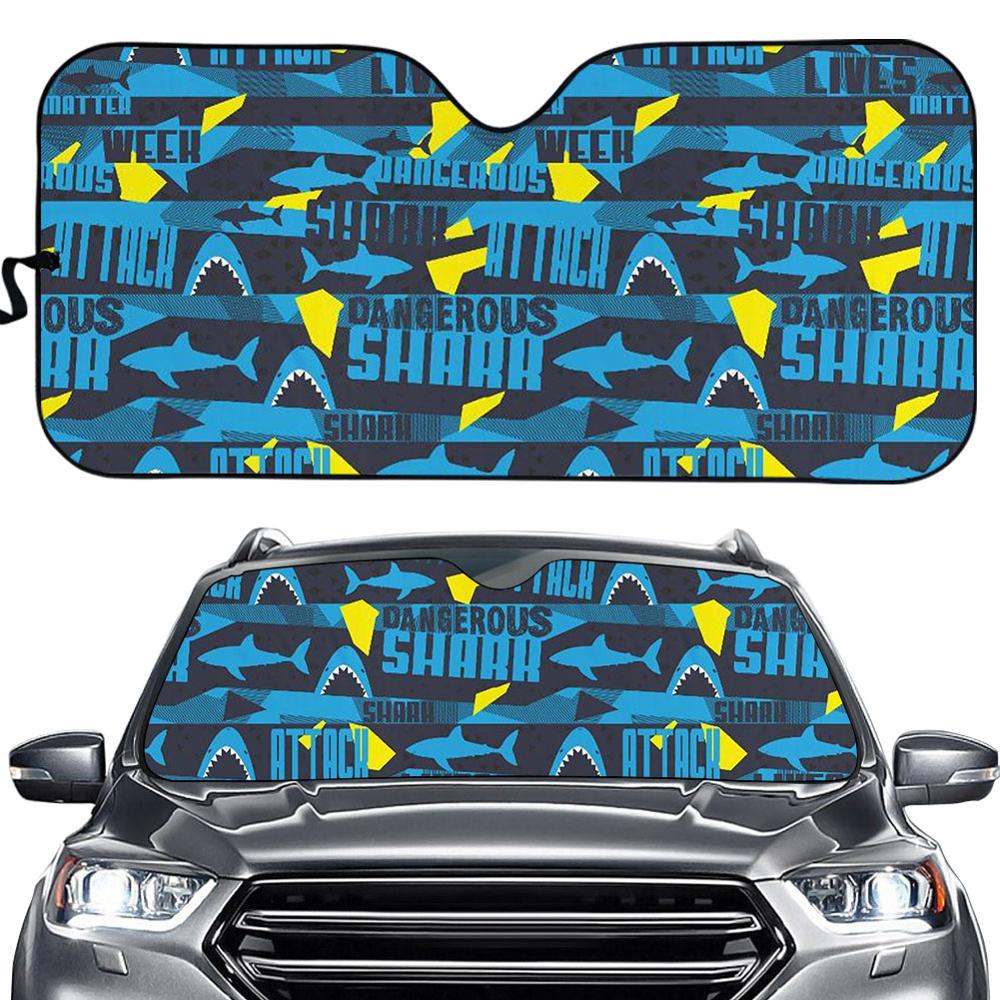 Cartoon dinosaurus hoes universele pasvorm auto zonnescherm auto raam blind blokkeert schittering van de zon/uv/hitte houdt uw auto koel blokkerker: Bbd 0097hc.