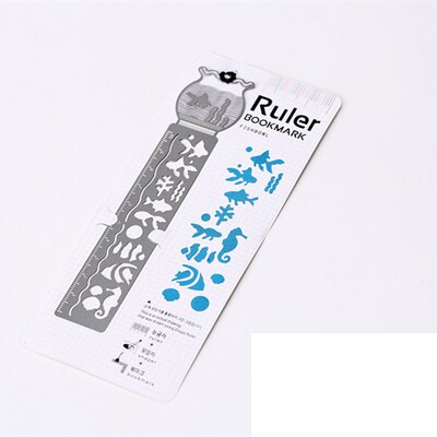 Simple Hollow Metal Marker with Scale, Ruler, Versatile Fine Drawing Icon Model Rule. Drafting Supplies of The Rulers: Goldfish