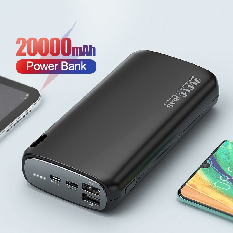 Energie Bank 20000mAh Tragbare Ladung praktisch Externe Batterie Ladegerät Energie Weiß Schwarz Rosa für Android Iphone