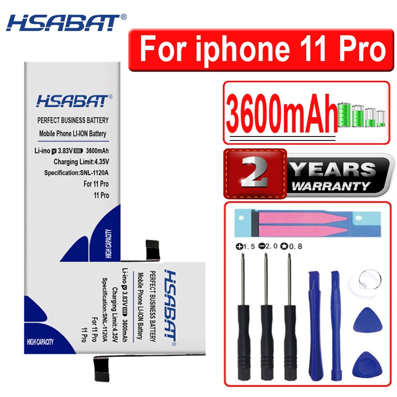 Top Brand HSABAT Newest Battery iphone SE 5 5S 5C 6 6S 7 8 X XS XR 11 / XS Max /6 6S 7 8 Plus / 11 Pro /11 Pro Max: for iphone 11 Pro