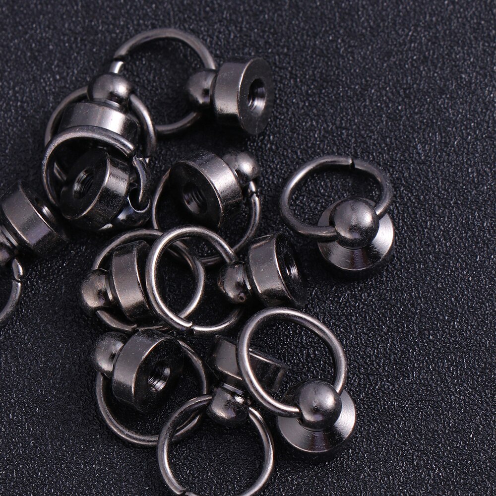 Remaches de latón de 30 Uds., remaches giratorios, accesorios para colgar, accesorios artesanales de cuero (estilo 1)