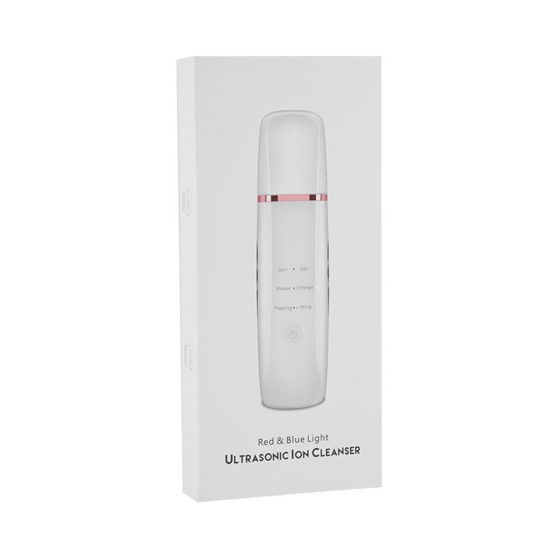 Ultraschall Ionen Gesicht Wäscher USB ems Mikrostrom Haut Reiniger Akne Auszieher Mitesser Toten Haut Schaber Vibrierende Peeling: Herr491WA