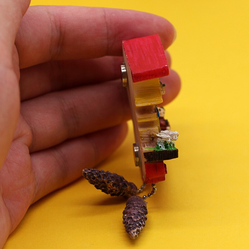 Swiss sheep refrigerator magnets handmade 3D home kitchen decoration Swiss tourist souvenirs coogoo bell model magnets hand-painted tourist swiss souvenirs Painted refrigerator sticker home decoration