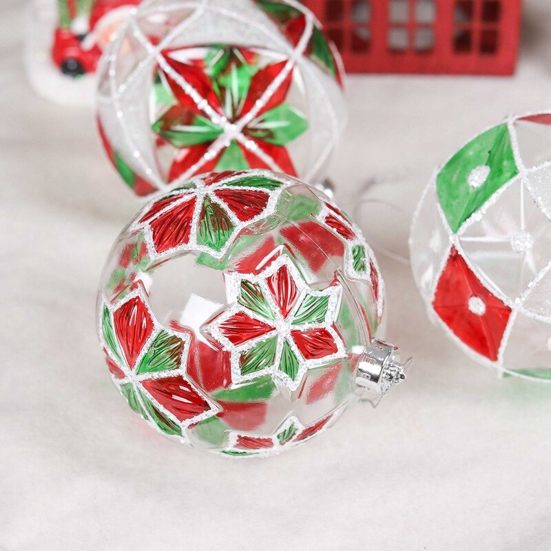 10Cm Kerstballen Ornamenten Grote Xmas Boom Onbreekbaar Opknoping Ballen Decoratie Voor Hoilday Party Kerstballen Set