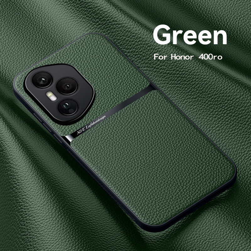 Luxury leather case for honor 400 pro 5g , magnetic car mount phone cover for honor 400 5g 400 case: Clear