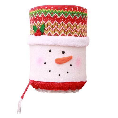 Fuentes de agua de Navidad barril dispensador de agua cubierta de polvo Protector de mercancías domésticas: Snowman