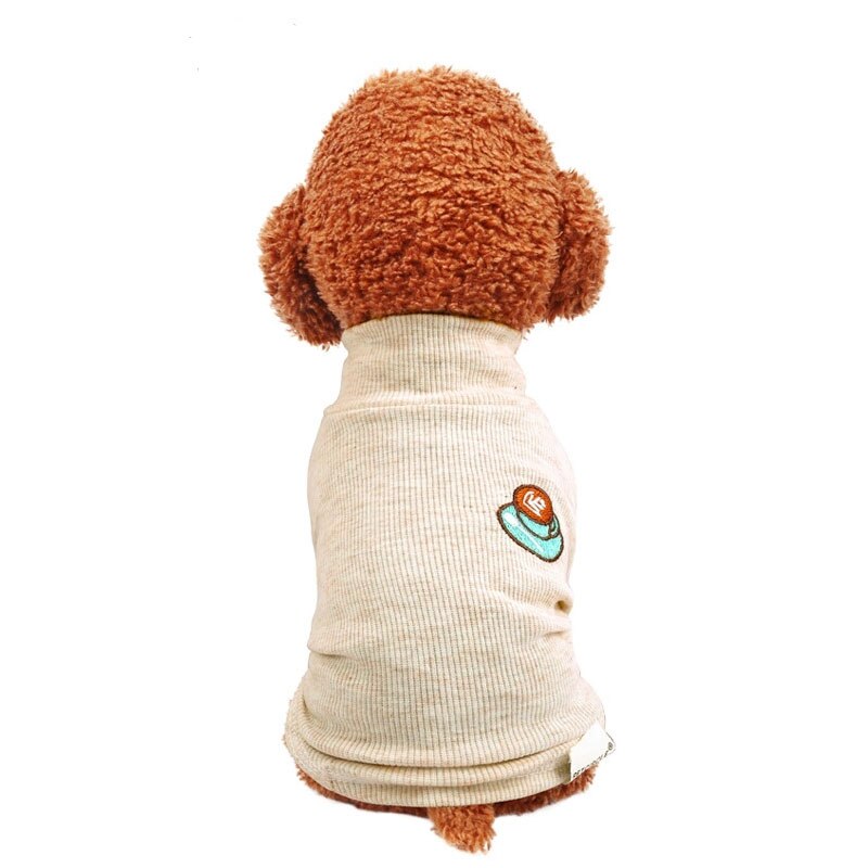 Spirng Zomer Hond Kleding Koffie Base Shirt Huisdieren Outfits Warm Kleding Voor Kleine Honden Kat Kostuums Jasje Puppy Shirt honden