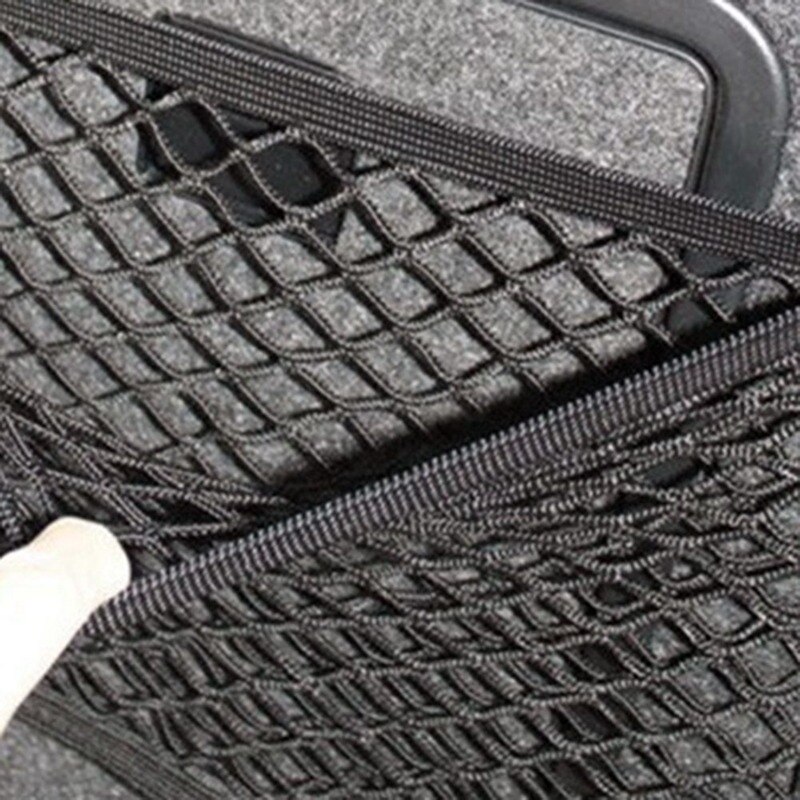 Car Trunk Seat Back Elastic Storage Mesh Net Car Styling Storage Bag Pocket Organizer Bag