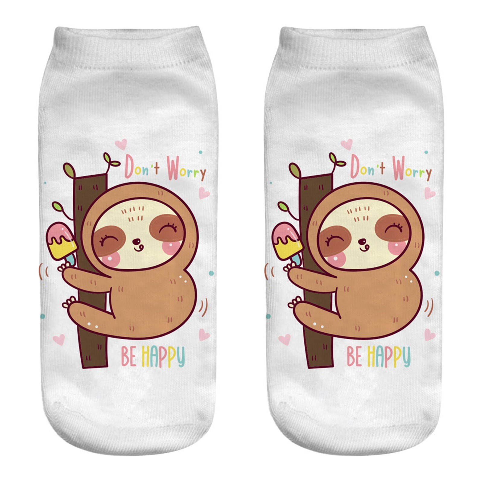 Casual Work Business Women Socks 3d Animal Print Medium Sports Socks Cute Soft Soft Autumn Winter Sock Slippers: R