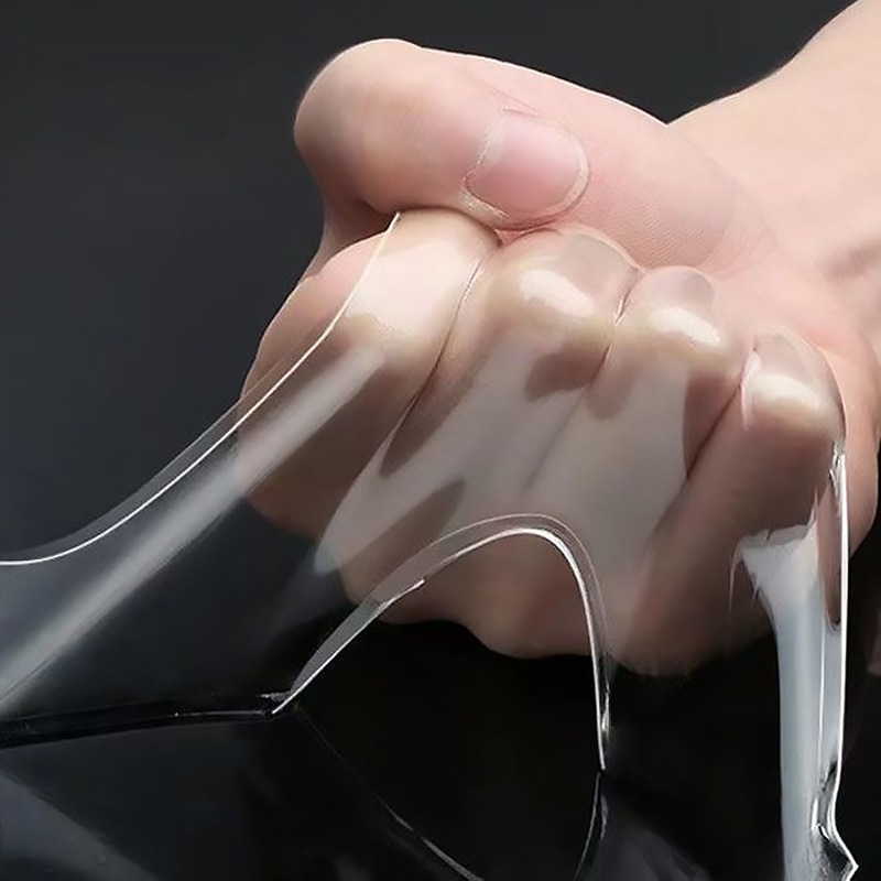 Cinta autoadhesiva Nano de doble cara, cintas adhesivas transparentes resistentes al agua, pegamento sin rastro, tiras para huecos de sellado de agua